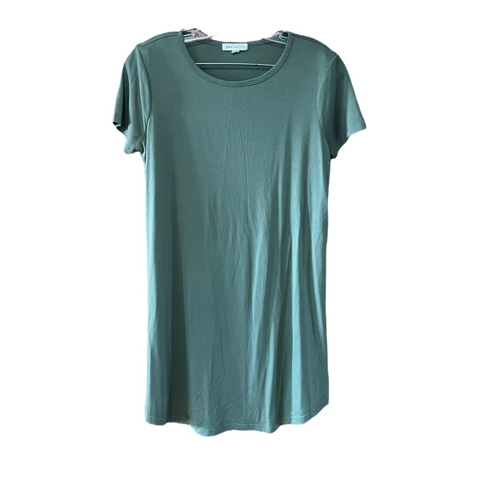 Socialite Green T Shirt Dress Women's Size Small
